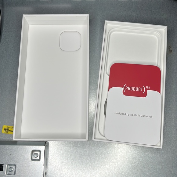 *BOX ONLY* IPhone 13 Product Red box - Picture 2 of 2
